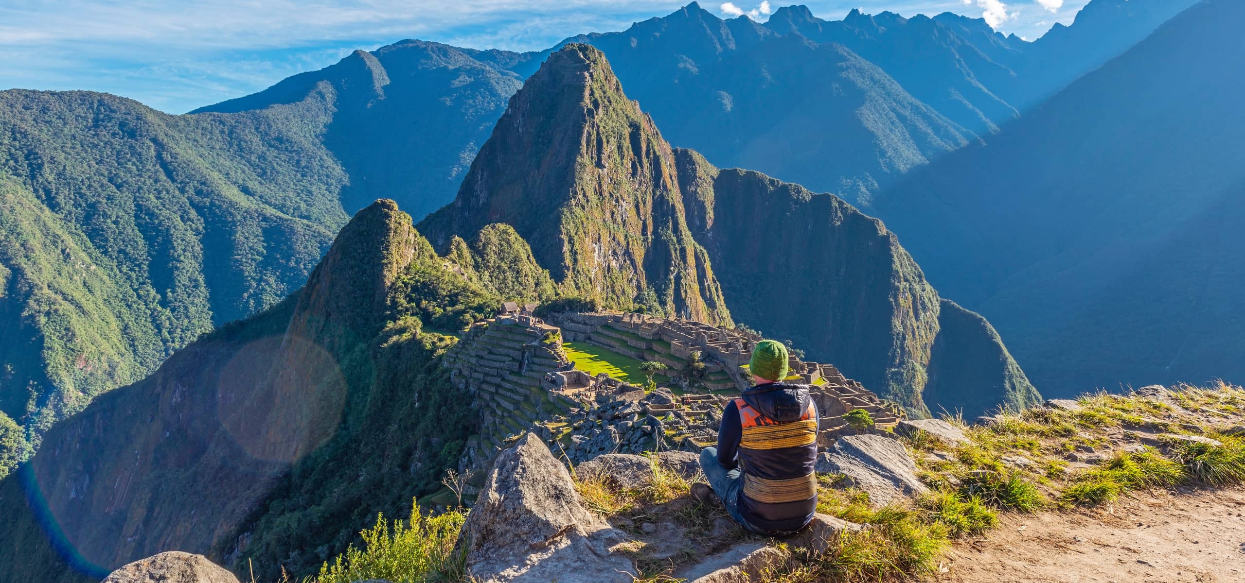 Machu Picchu Hombre Sentado